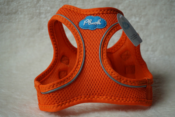 Plush Step In Air Mesh Harness Orange